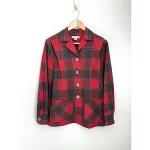 Pendleton Women’s Sz XS Buffalo Plaid Limited Edition 49er Jacket Virgin Wool